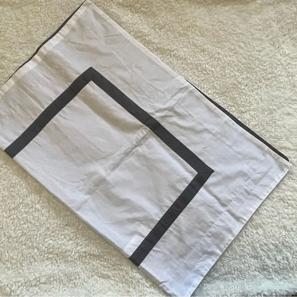 Pottery Barn Kids Decorator Organic Duvet Cover & Sham Twin GRAY